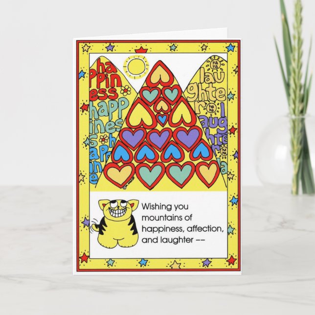 BIRTHDAY-Karte Karte (Vorderseite)