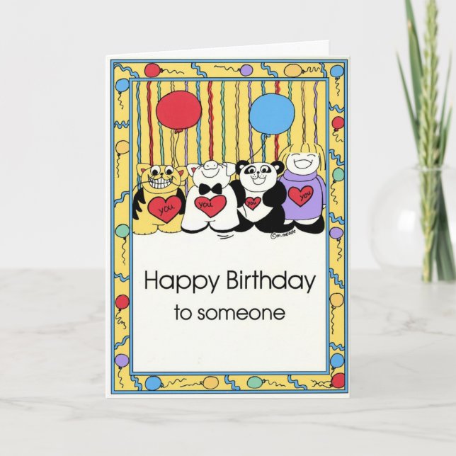 BIRTHDAY-Karte Karte (Vorderseite)