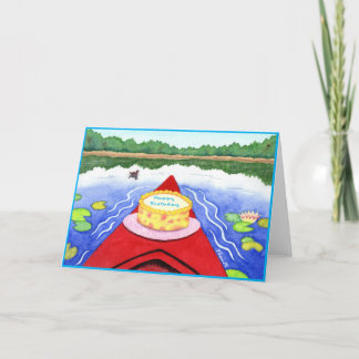 Birthday Kayak Karte