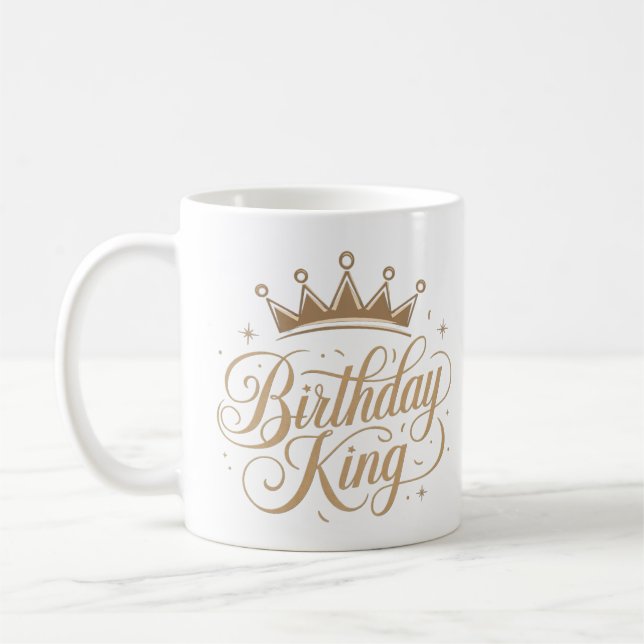 Birthday King Cool Trend Gift Tasse (Links)