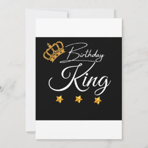 Birthday King Crown design, Geburtstag Einladung