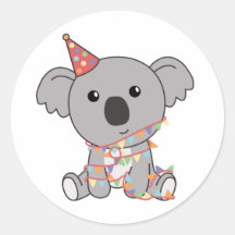 Birthday Koala For Kids A Birthday Classic Round S