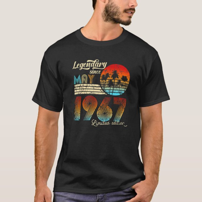 Birthday Legendary Since May 1967 T-Shirt (Vorderseite)
