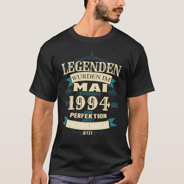 Birthday legends were born in May 1994 T-Shirt (Vorderseite)