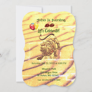 Birthday Leo (23. Juli - 22. August) Party Einladung