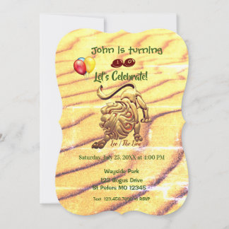 Birthday Leo (23. Juli - 22. August) Party Einladung