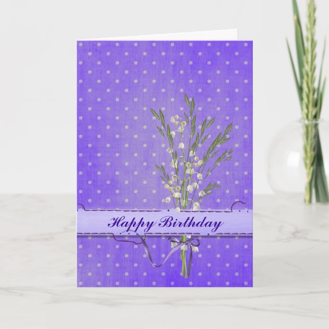 Birthday Lilies Karte (Vorderseite)