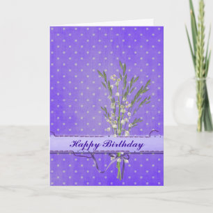 Birthday Lilies Karte
