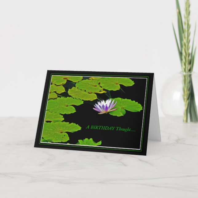 BIRTHDAY Lily Pad Karte (Vorderseite)