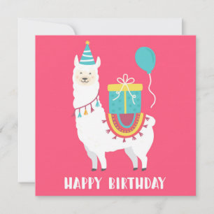 Birthday Llama Feiertagskarte