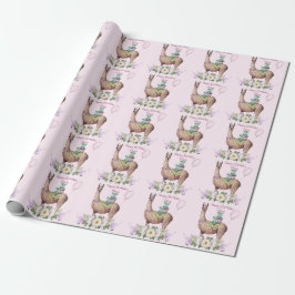 Birthday Llama Geschenkpapier