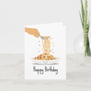 Birthday Long Life Noodles Karte