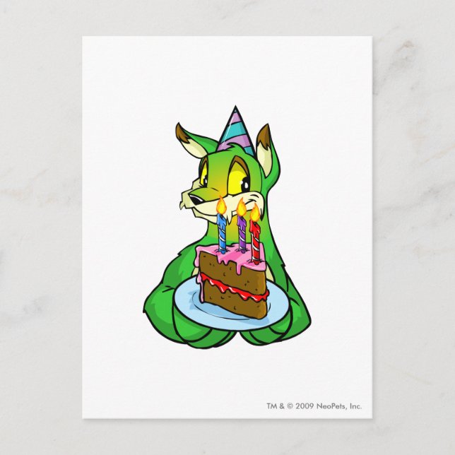 Birthday Lupe Postkarte (Vorderseite)