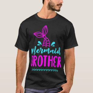 Birthday Mermaid Brother Matching Family for Boys T-Shirt