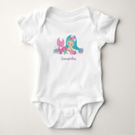 Birthday Mermaid Party Baby Bodysuit Strampler