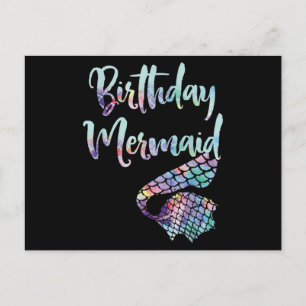Birthday Mermaid Postkarte