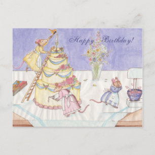 Birthday Mice Postkarte