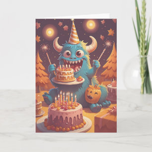 Birthday Monster Bash Karte
