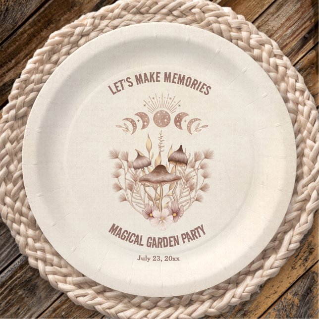 Birthday Moon Phase Magisches Celestis-Party Pappteller (Birthday Moon Phase Magical Celestial Party Paper Plates)