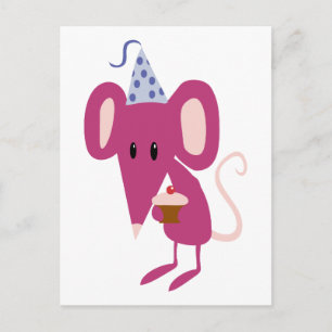 Birthday Mouse Postkarte