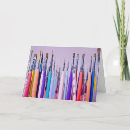 Birthday Nail Art Brush Collection Karte