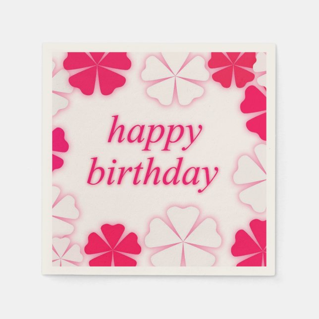 Birthday Napkins Serviette (Vorderseite)