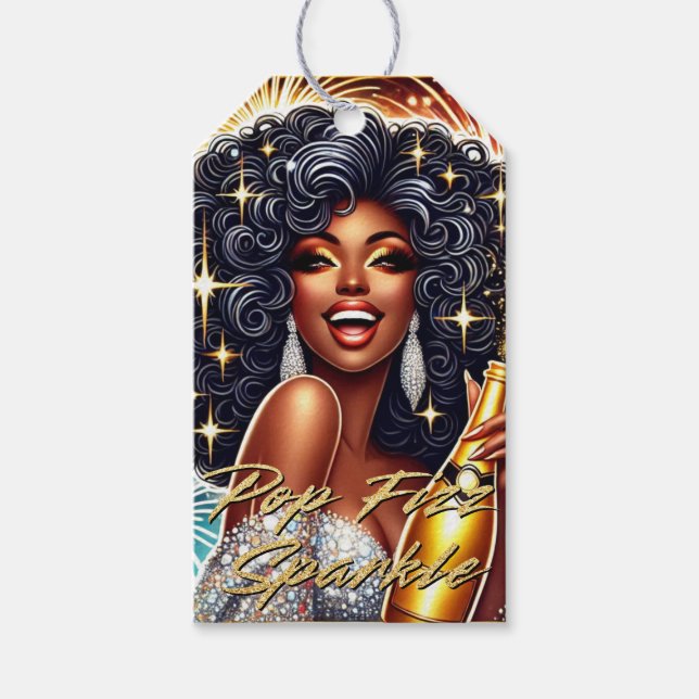 Birthday/NYE Geschenkanhänger (Vorderseite)