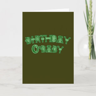 Birthday O'Baby St. Patrick's Day Tshirts Karte