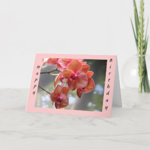 Birthday Orchids Karte
