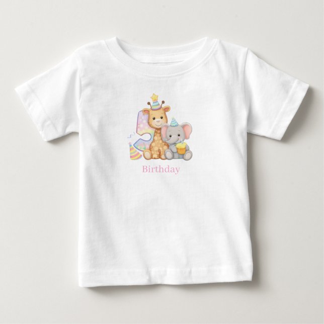 Birthday Outfit | Baby Boy Girl Graphic Tee | (Vorderseite)