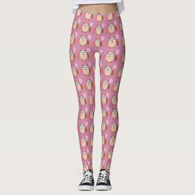 Birthday Owl Leggings (Vorderseite)