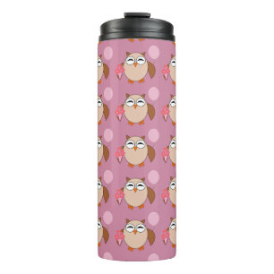 Birthday Owl Thermal Tumbler Thermosbecher