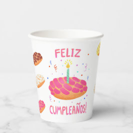 Birthday Pan Dulce Concha Pappbecher