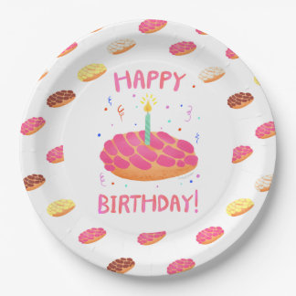 Birthday Pan Dulce Concha Pappteller