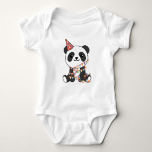 Birthday Panda For Kids A Birthday Baby Bodysuit Baby Strampler