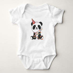Birthday Panda For Kids A Birthday Baby Bodysuit Strampler