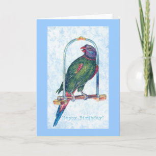 Birthday Parrot Karte