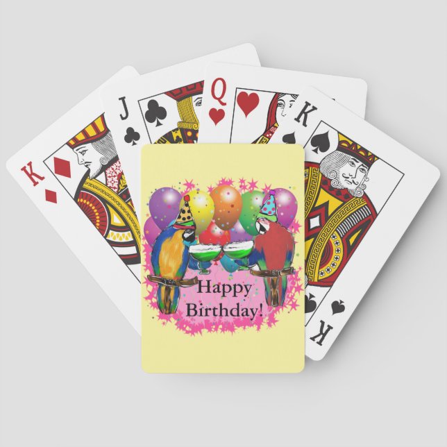 BIRTHDAY PARROTS SPIELKARTEN (Rückseite)