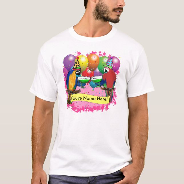BIRTHDAY PARROTS T-Shirt (Vorderseite)