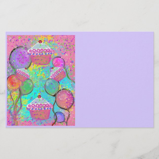 BIRTHDAY PARTY ART BRIEFPAPIER (Vorderseite)