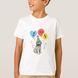 Birthday Party Balloons Poodle T-Shirt