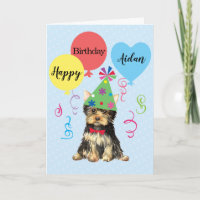 Birthday Party Balloons Yorkie