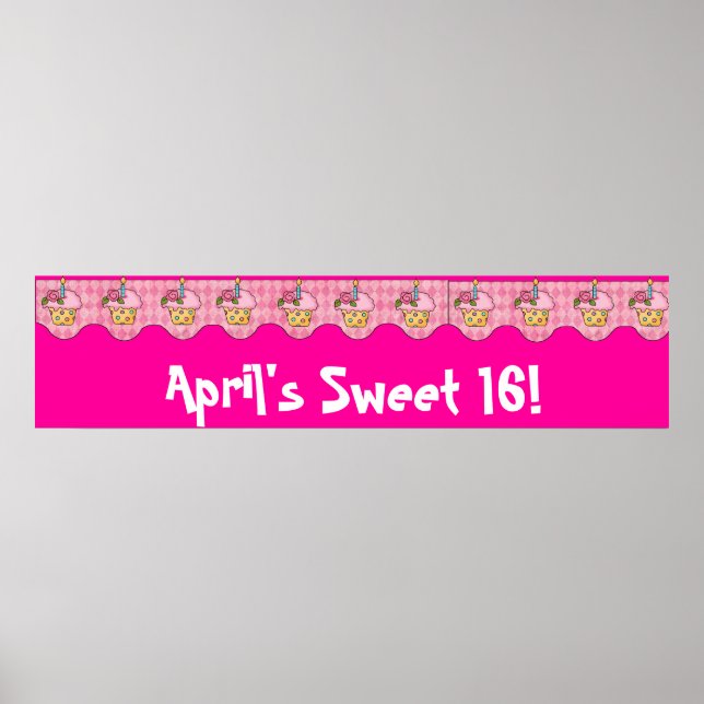 Birthday Party Banner Poster (Vorne)