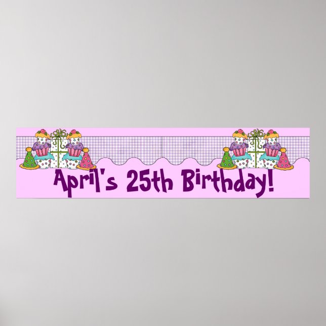 Birthday Party Banner Poster (Vorne)