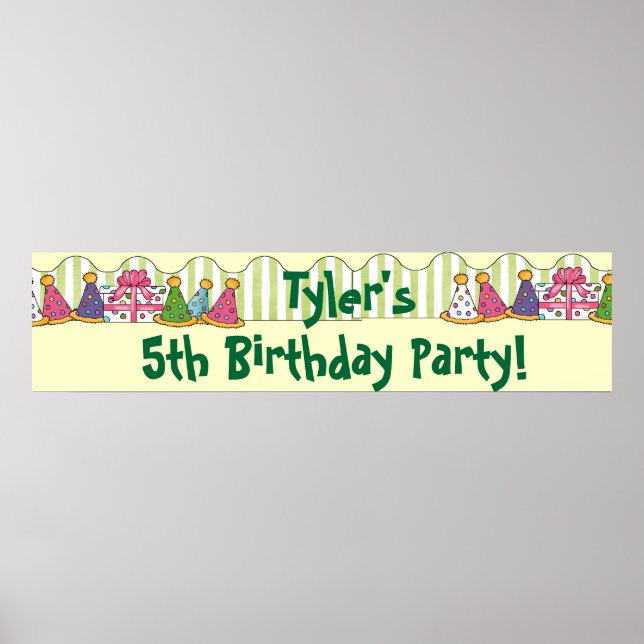 Birthday Party Banner Poster (Vorne)