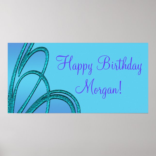 Birthday Party Banners Posters Poster (Vorne)