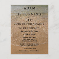 Birthday Party Beach Nautical Custom Trendy Niedli