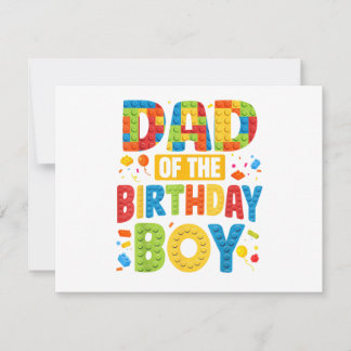 Birthday Party Dad Einladung