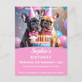 Birthday Party Einladungspostkarte