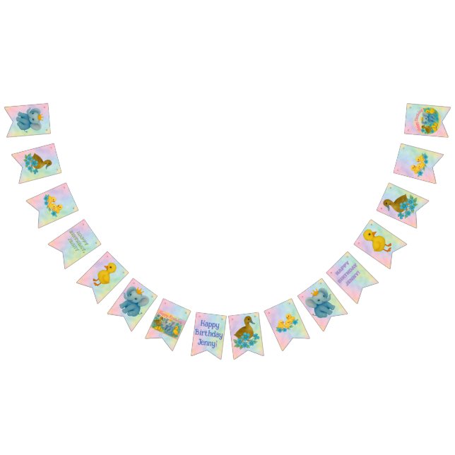 Birthday Party Flag Banner - Children's Parties  (Alle)